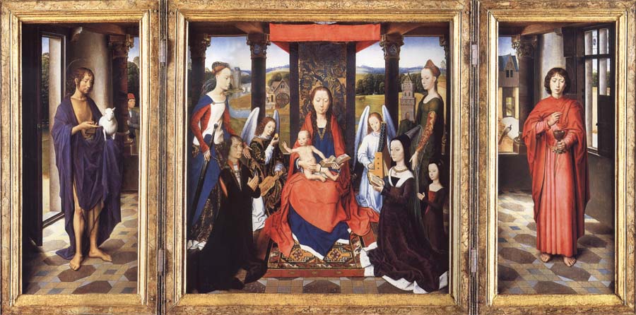 The Virgin and Child with Angels,Saints and Donors
